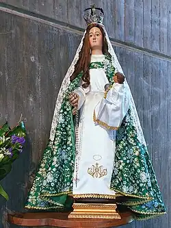 Talla de la Virgen de Portovello.