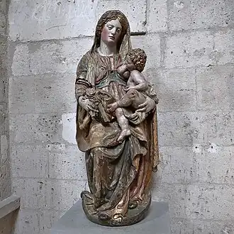 Virgen de los Remedios. Museo Diocesano y Catedralicio de Valladolid. Talla madera policromada (ca. 1565), procedente de Villalba de la Loma