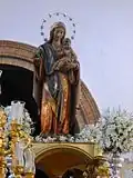 Virgen del Prado, durante una procesión.
