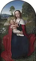 Gerard David : María con el niño en un paisaje (hacia 1520)