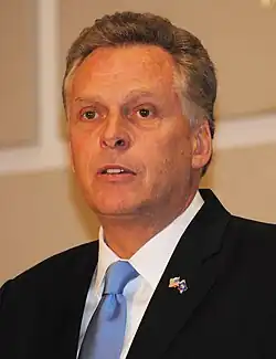 Gobernador Terry McAuliffe de Virginia