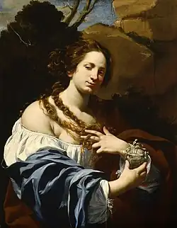 Simon Vouet, Virginia Vezzi como la Magdalena, circa 1627, Museo de Arte del Condado de Los Ángeles