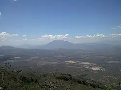 Vista panorámica desde la sima del Volcán de Ipala.