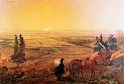 Vista de Santiago desde Peñalolén (1853)