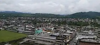Vista amplia del Cantón Bucay desde el mirador