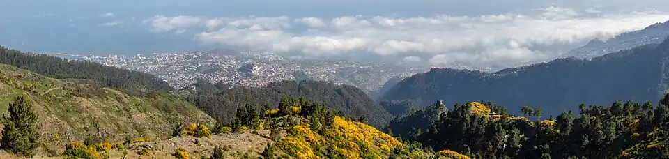 Funchal desde el mirador del Paredão.