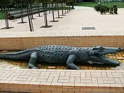 Cocodrilo, 2005, de Koko Riko, jardines del Obispo Fernández de Piérola