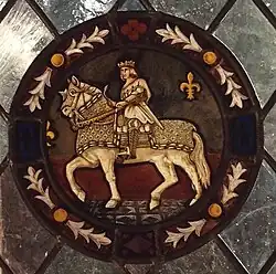 Vitral de Luis XII conquistando