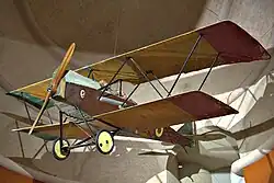 El SVA utilizado por Gabriele D'Annunzio en su vuelo sobre Viena en agosto de 1918.