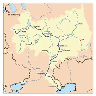 1.º Volga (3600 km)