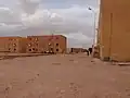 Calle en El Abiodh Sidi Cheikh, un pueblo ubicado en las laderas meridionales de la cordillera.