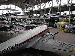 The aviation section in the North Hall