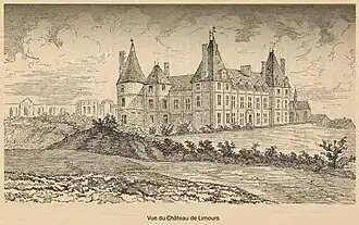 Vista del castillo de Limours.
