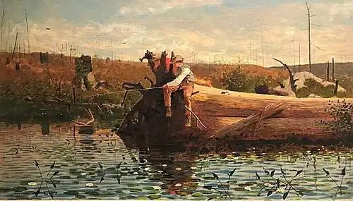 Winslow Homer, esperando una mordida, c.1874