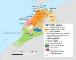 Mapa de Marruecos en el siglo XII