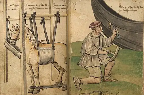 Wie die Pferde in die Schiffe verfrachtet werden p. 81-82