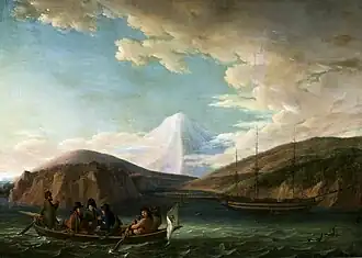 Adam Johann von Krusenstern en la bahía de Avacha, de Friedrich Georg Weitsch, c. 1806, Museo Nacional de Varsovia
