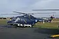 Un helicóptero Lynx HAS.2 de la Marina Real británica similar al utilizado en el combate.