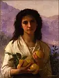 William-Adolphe Bouguereau, Joven con limones, óleo, 1899