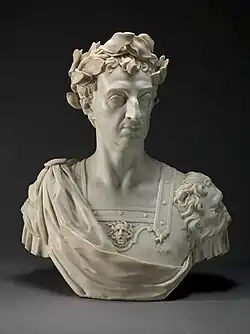 Busto de mármol de Guillermo III, ca. 1736, Centro de Arte Británico de Yale, New Haven, Connecticut