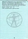 Página de información sobre afiliaciones a organizaciones.