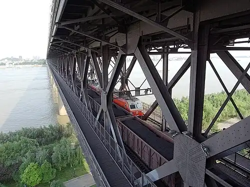 La plataforma de ferrocarriles.