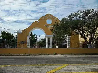 Instalaciones de la feria de Xmatkuil.