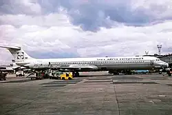McDonnell Douglas MD-81 de Adria Airways en el Aeropuerto de Mánchester (1981)