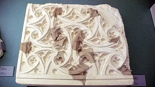 Yesería procedente de la sinagoga de Lorca