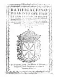 Juramento del príncipe Baltasar Carlos ante las Cortes de Navarra en 1646 e impreso al año siguiente
