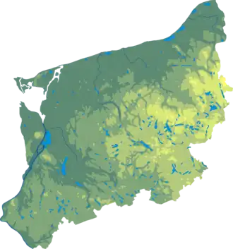 Isla [de] Wolin ubicada en Voivodato de Pomerania Occidental