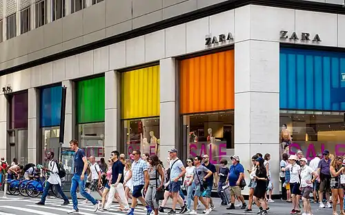 Tienda Zara en Midtown Manhattan, Nueva York.