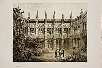 Real Monasterio de Santa Engracia, por Pérez Villaamil.