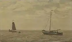 Willem Bastiaan Tholen (1910): Zeegezicht met vissersschuiten, Rijksmuseum Amsterdam.