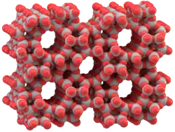 Tectosilicatos: uniones espaciales de tetraedros (zeolita)