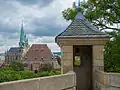 Vista de la catedral de Erfurt y la Severikirche desde la ciudadela
