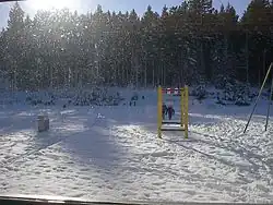 Zona de juegos en enero