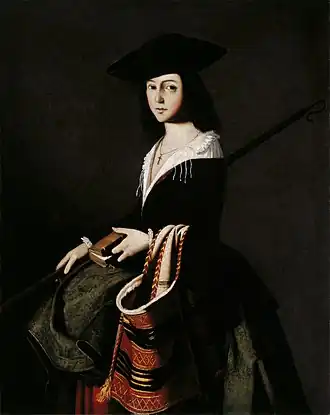 Santa Marina por Francisco de Zurbarán, 1640-1650