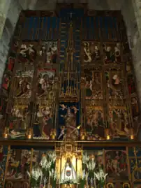 Retablo mayor de la catedral de Tudela, de Pedro Díaz de Oviedo y Diego del Águila.[61]​