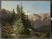 En el Oberland de Berna, de Calame, 1847.