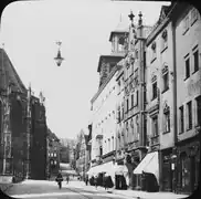 Vista de la iglesia desde Burgstrasse (1910)