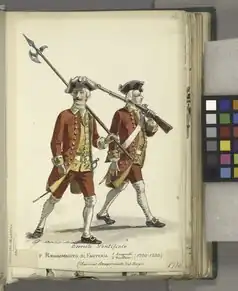 Infantería 1700-1735.