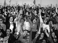 Alegría en todos los grupos.