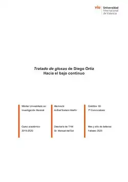 Trabajo Fin de Máster de Aníbal Soriano Martín. Universidad Internacional de Valencia