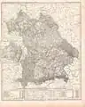 Mapa de Baviera 1848.